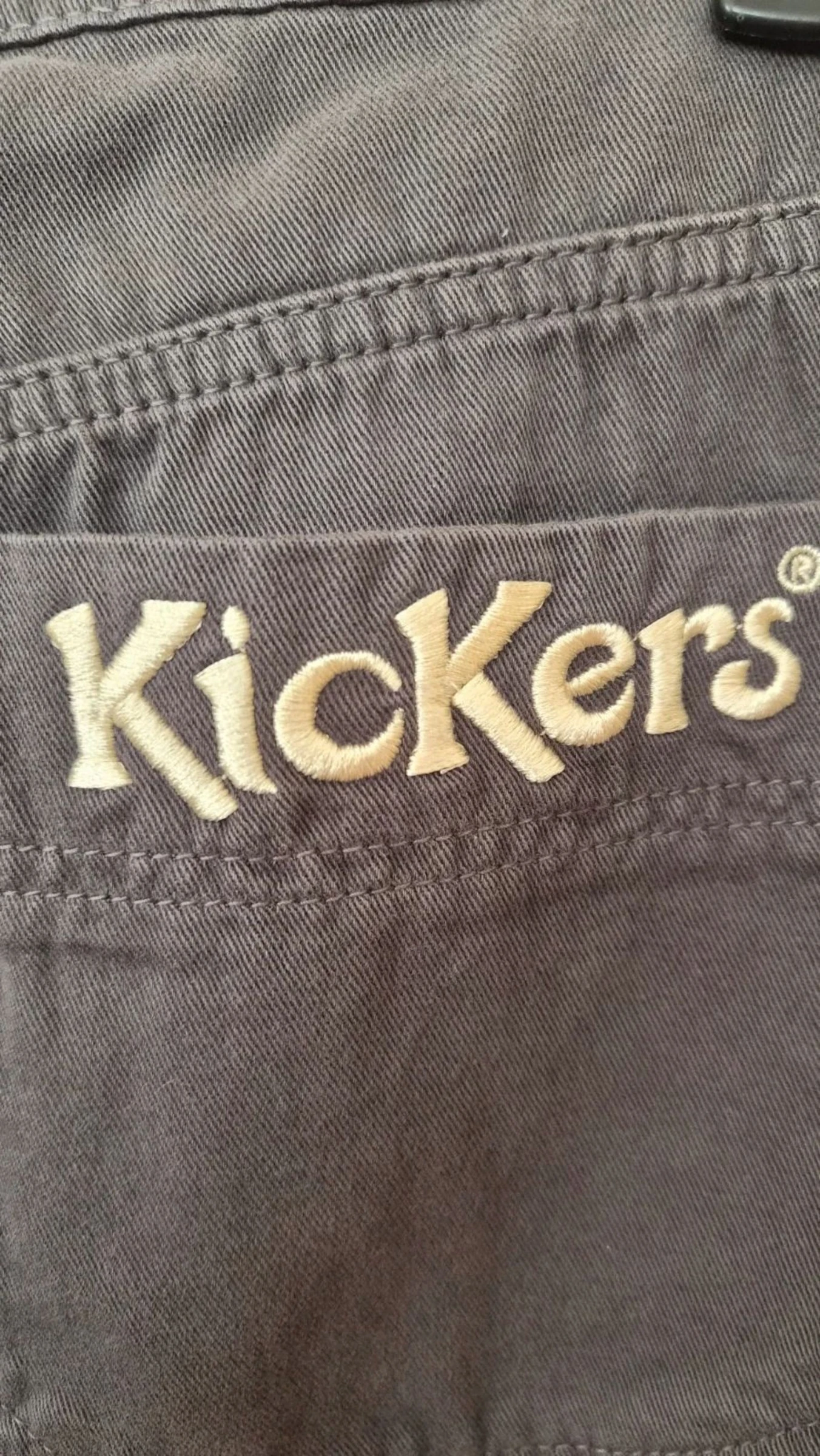 Grijze cargo broek Kickers 100% katoen, maat 40, nieuw – photo 3